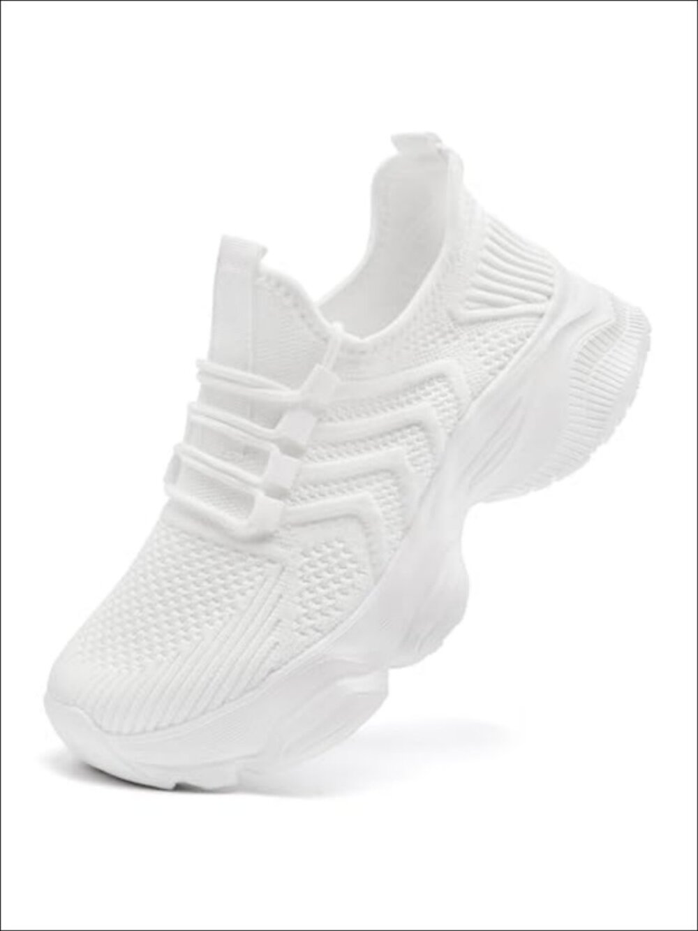 Lightweight Breathable Mesh Women's Sneakers Platform Lace-Up Walking Gym Tennis